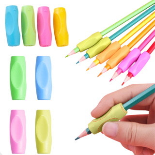 Kit 2 Apoio Para Lápis Ergonômico Adaptador Corretor De Escrita Escolar em Oferta na Shopee