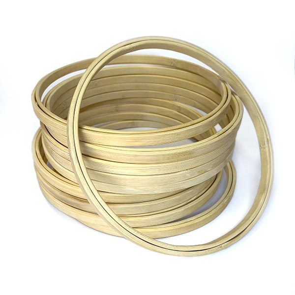 Kit c/ 5 und de Bastidor Bamboo Sem Tarracha Material Para Bordado Macramê Crochê Móbile Berço