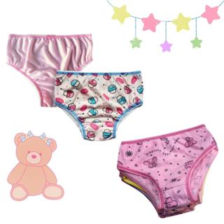 Calcinha Infantil Kit 10 Unidades Algodão 1 a 8 Anos em Oferta na Shopee