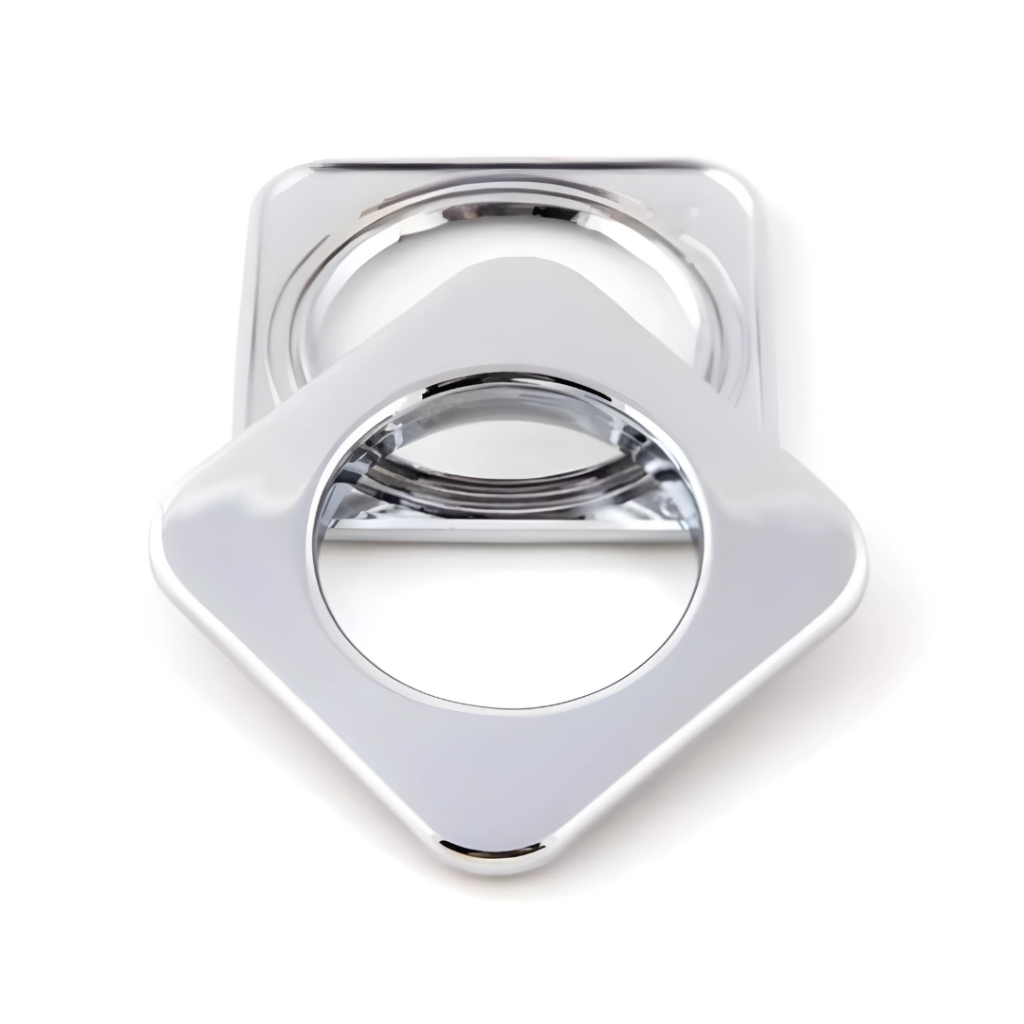 Ilhós Cromado Quadrado Pacote Com 10 - 30 - 50  Unidades Para Cortina em Oferta na Shopee