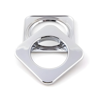 Ilhós Cromado Quadrado Pacote Com 10 - 30 - 50  Unidades Para Cortina em Oferta na Shopee