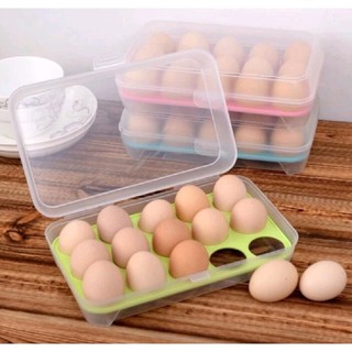 KIT 2 Porta Ovos de empilhar Organizador de Cozinha e Geladeira com Tampa em Oferta na Shopee