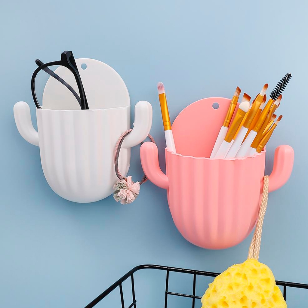 Suporte Organizador Multiuso De Parede Auto Colante Banheiro Maquiagem