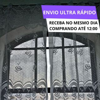 Cortina Copa Cozinha Karla Bege Branca Decorativa Americana Linda Renova Ambiente em Oferta na Shopee