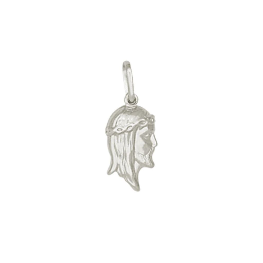 Pingente de Prata 925 Face de Cristo com 15mm - Fashion Accessories