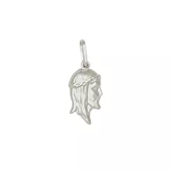 Pingente de Prata 925 Face de Cristo com 15mm