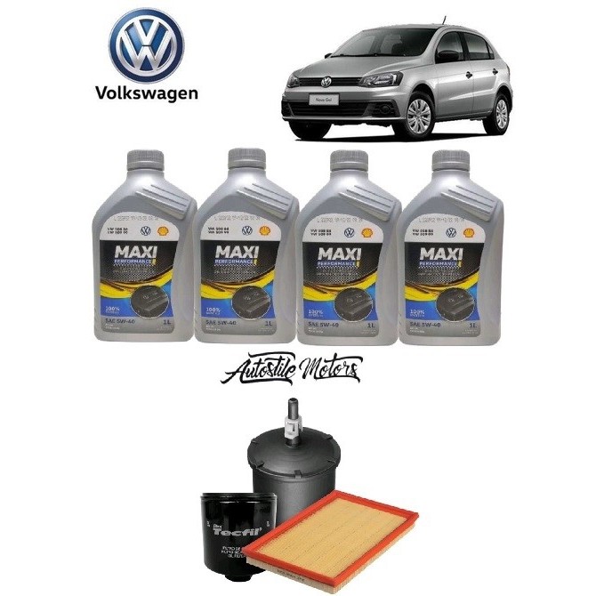 Kit Revisão Gol G5 Voyage 2008/2015 5W40 Sintético Volkswagen