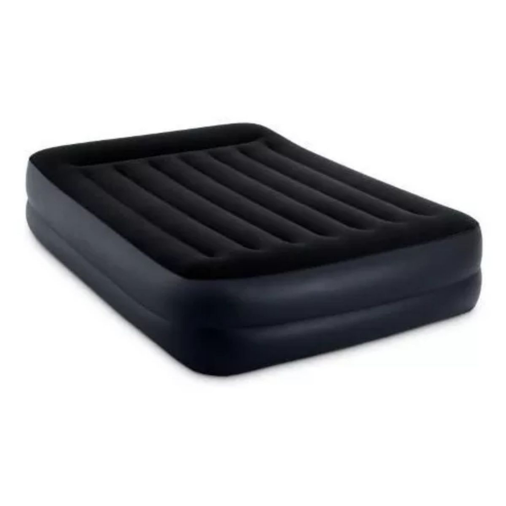 COLCHÃO INFLÁVEL PILLOW REST QUEEN SIZE INTEX BOMBA EMBUTIDA