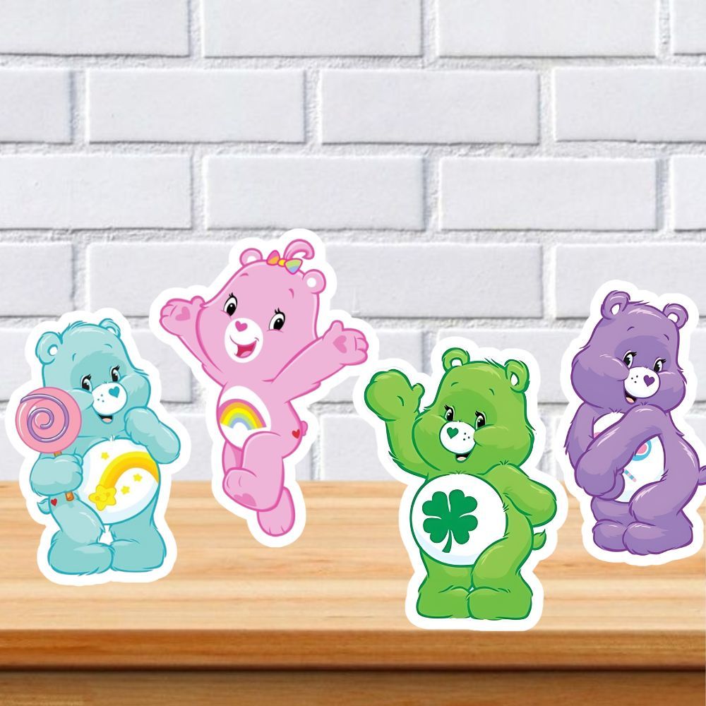 Kit 4 Display Ursinho Carinhosos 25cm com base de apoio/lembrança Festa Infantil Aniversário Decoração em Oferta na Shopee