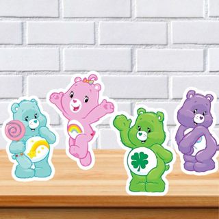 Kit 4 Display Ursinho Carinhosos 25cm com base de apoio/lembrança Festa Infantil Aniversário Decoração em Oferta na Shopee