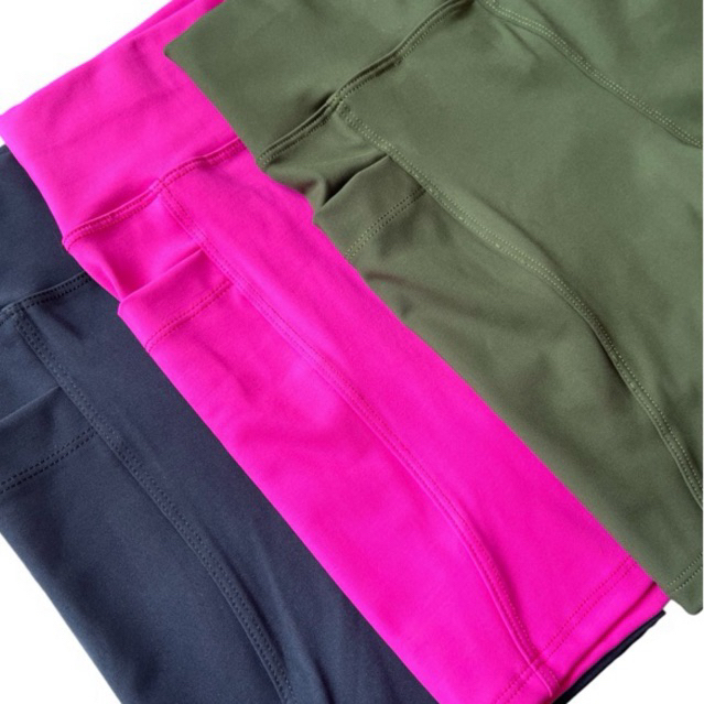 Short C/ Bolso Para Corrida, Caminhada Academia Feminino em Poliamida Reforçado
