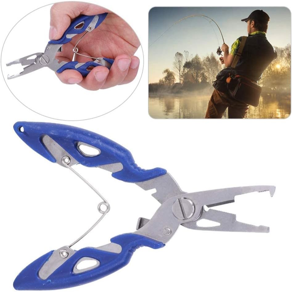 Alicate de pesca, bolsa para alicate de pesca, acessórios de pesca, cortador de linha, capa organizadora prática, tecido Oxford, bolsa protetora leve, COR PRETA