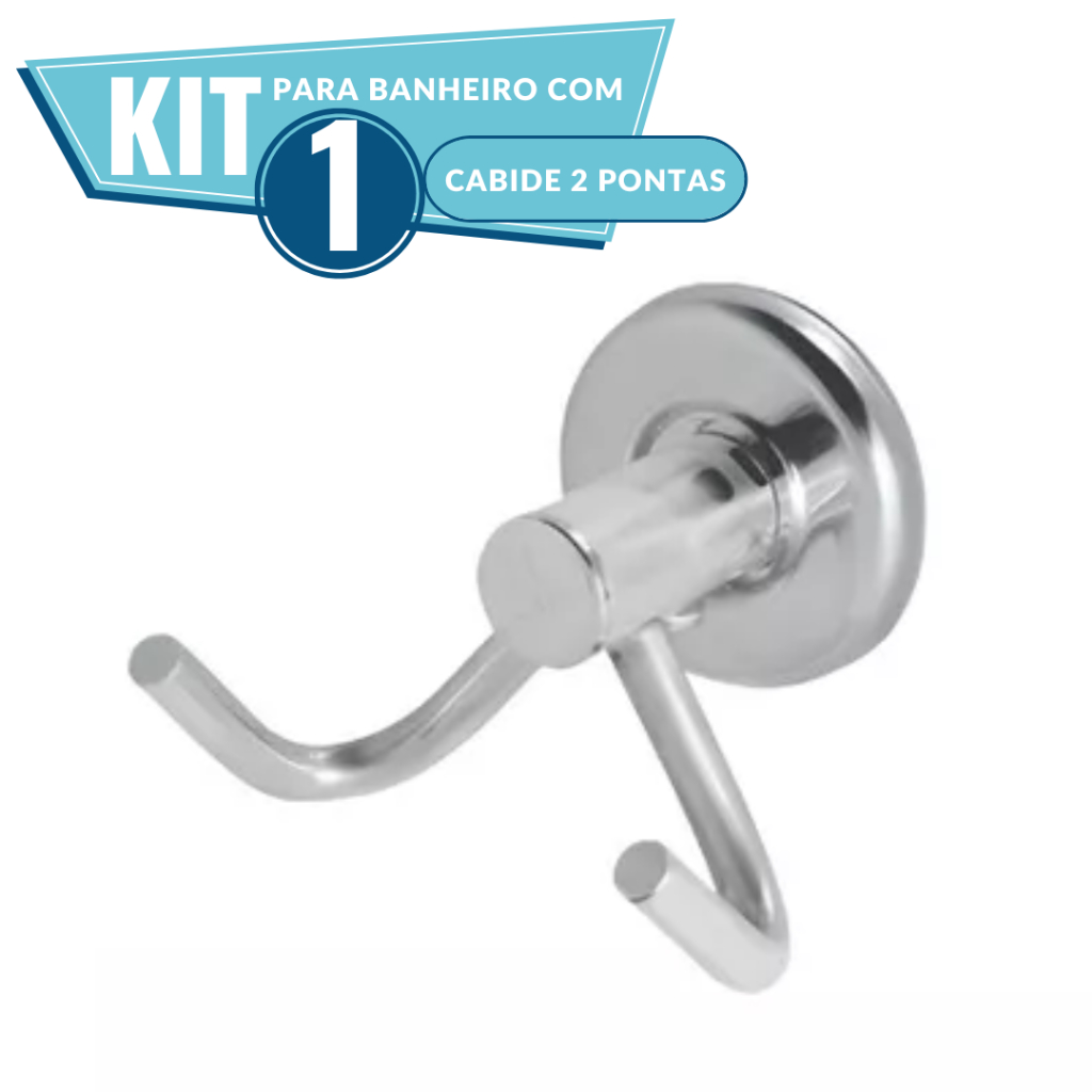 Cabide Gancho Toalha Banheiro, Parede, Duplo Aço Inox Alumínio PROMOÇÃO em Oferta na Shopee