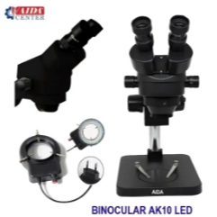 Microscopio binocular Yaxun AK10 com regulagem e LED