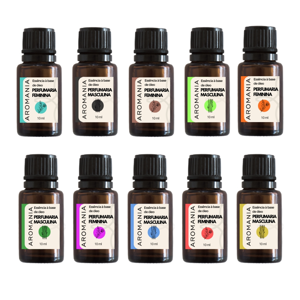 Essências Perfumaria Importada a Base de Óleo Super Concentrada 10ml