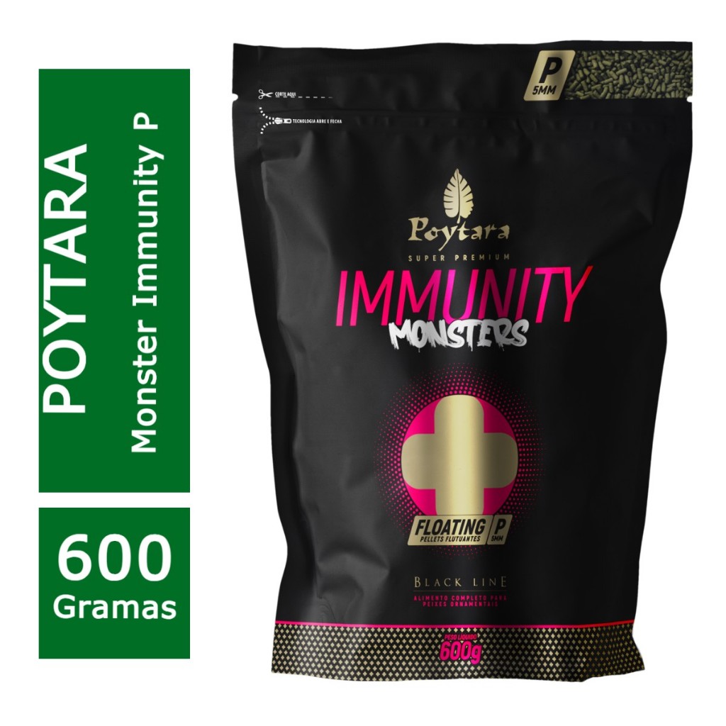 Ração Black Monsters Immunity Floating  P 600g