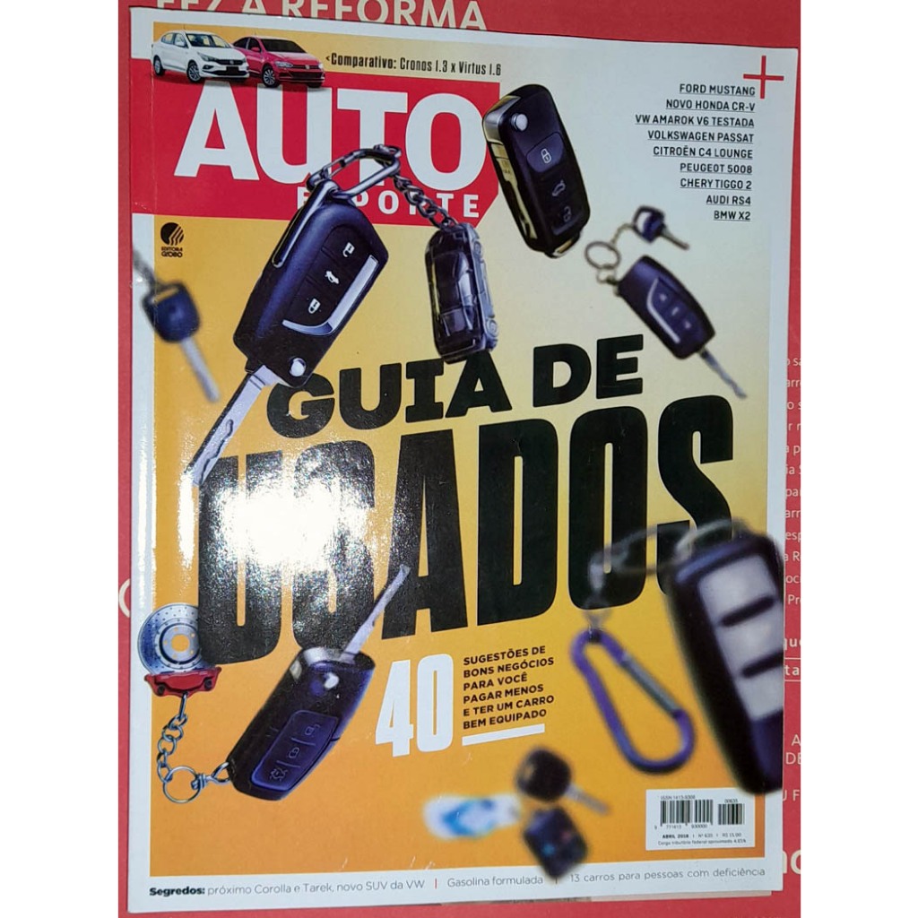 Revista Auto Esporte 635 Guia de Usados Ayrton Senna Mclaren 2018