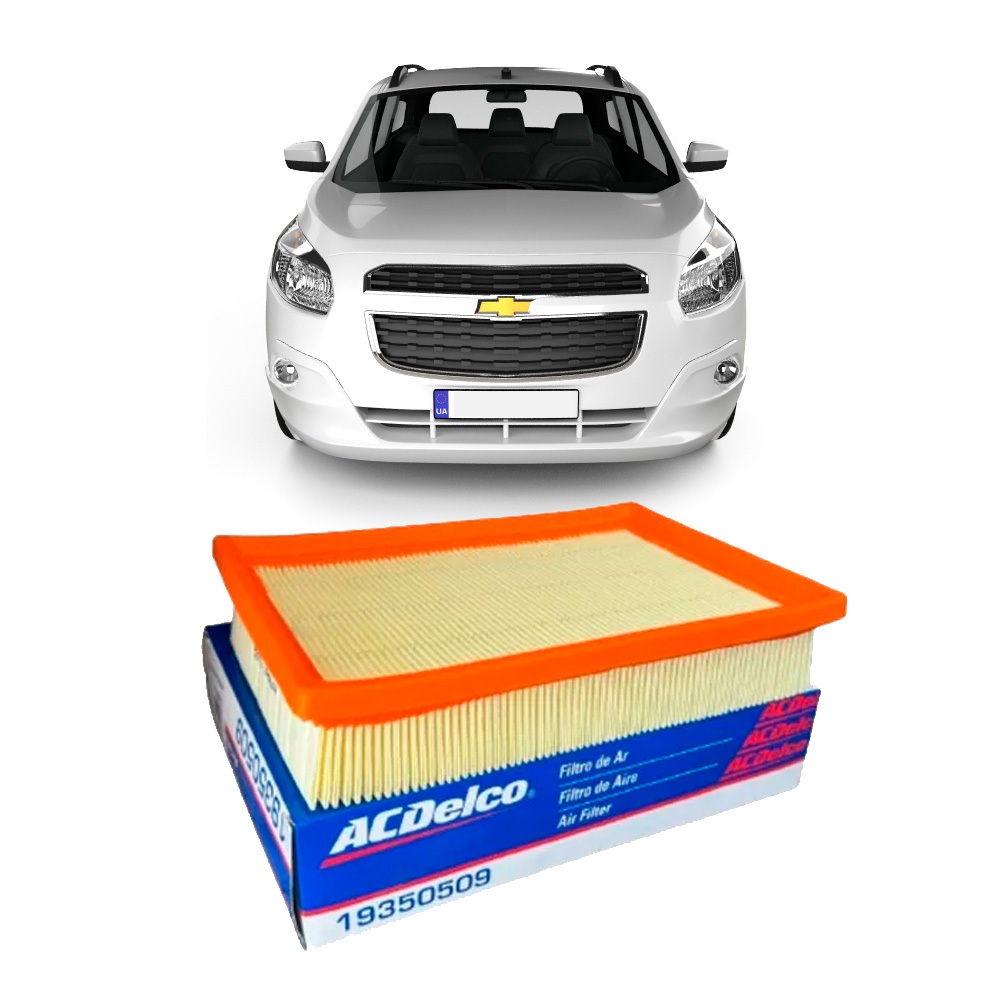 Filtro De Ar Do Motor Spin 1.8 flex Sonic 1.6 flex 19350509 Acdelco em Oferta na Shopee