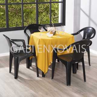 Kit 10 Toalhas  1,50m X 1,50m Oxford Festa Buffet Decoração Acabamento Em Overloque em Oferta na Shopee