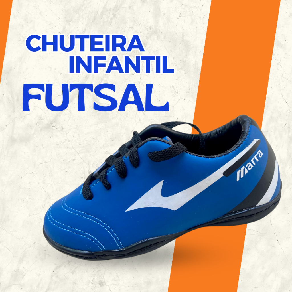 Chuteira INFANTIL FUTSAL Sem Trava ENVIO IMEDIATO👍🏼 Resistente Leve Barata Confortável Tênis Criança em Oferta na Shopee