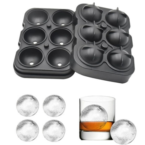 Forma Forminha Silicone Novo Modelo  Gelo Grande Bar Esferas Whisky Bebida Drink