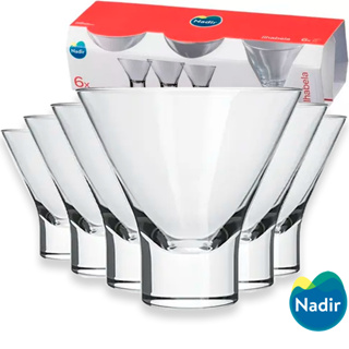 Jogo de Copos de Coquetel Ilhabela Nadir 180ml com 6 peças Aperitivo Drink Dose Licor Bar Buffet em Oferta na Shopee