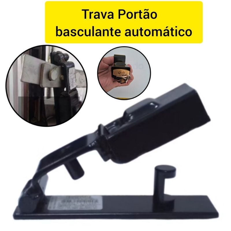 Trava Porta cadeado Portão Basculante Automático Cadeado 30 mm Pado Aço Carbono segurança fechadura