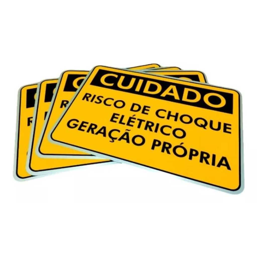 Placa Geração Própria Microgeração Distribuída Padrão Enel Cpfl Elektro 25x18 Alumínio