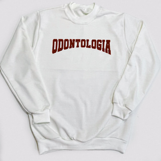 Moletom Gola Redonda Personalizado Blusão Universitário Faculdade Odonto Blusa De Frio em Oferta na Shopee