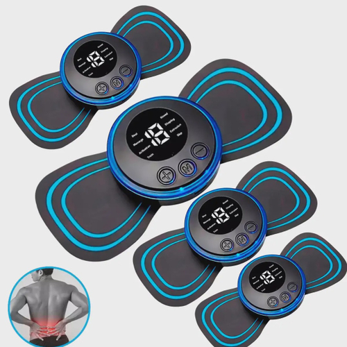 Kit Mini Massageador Elétrico Portátil Recarregável Alívio de Dores no Corpo