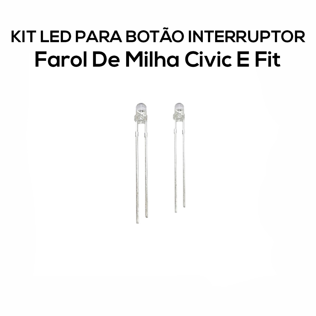 Lâmpada Led Do Botão Interruptor Farol De Milha Civic E Fit