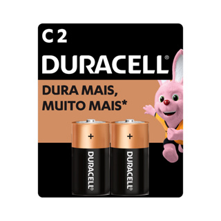 Pilha Alcalina C Média Duracell Com 2 unidades em Oferta na Shopee