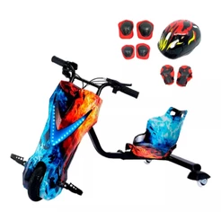 Drift Elétrico 250w 3 Velocidades Com Luz Som Bluetooth Kit Proteção