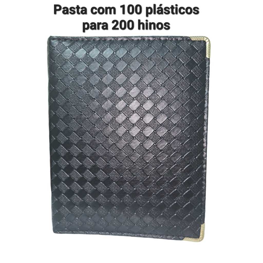 PASTA Nº03 TRANÇADO PRETO COM 100 PLASTICOS
