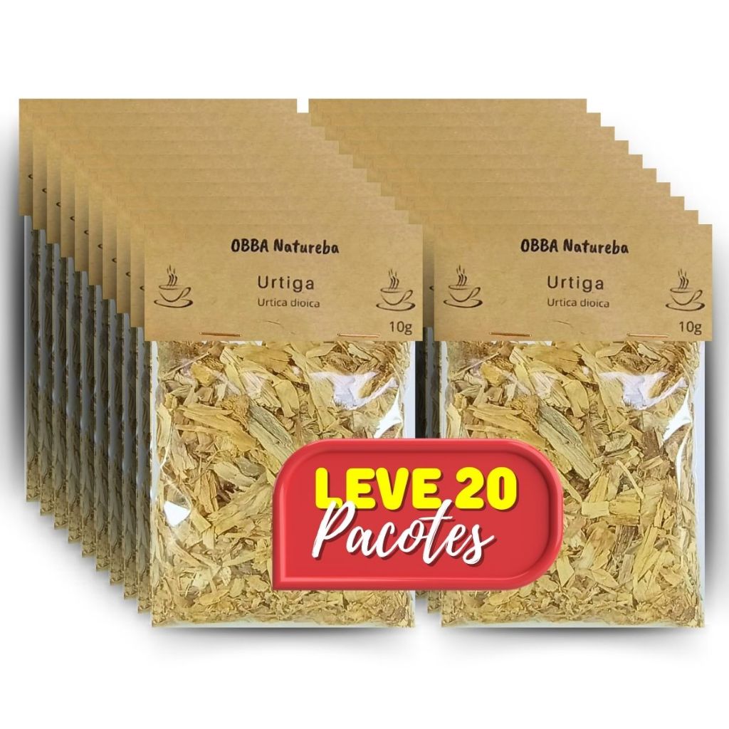 Kit com 20 Chás Urtiga | Autêntico Ervas de Alta Qualidade para Cha Envio Imediato