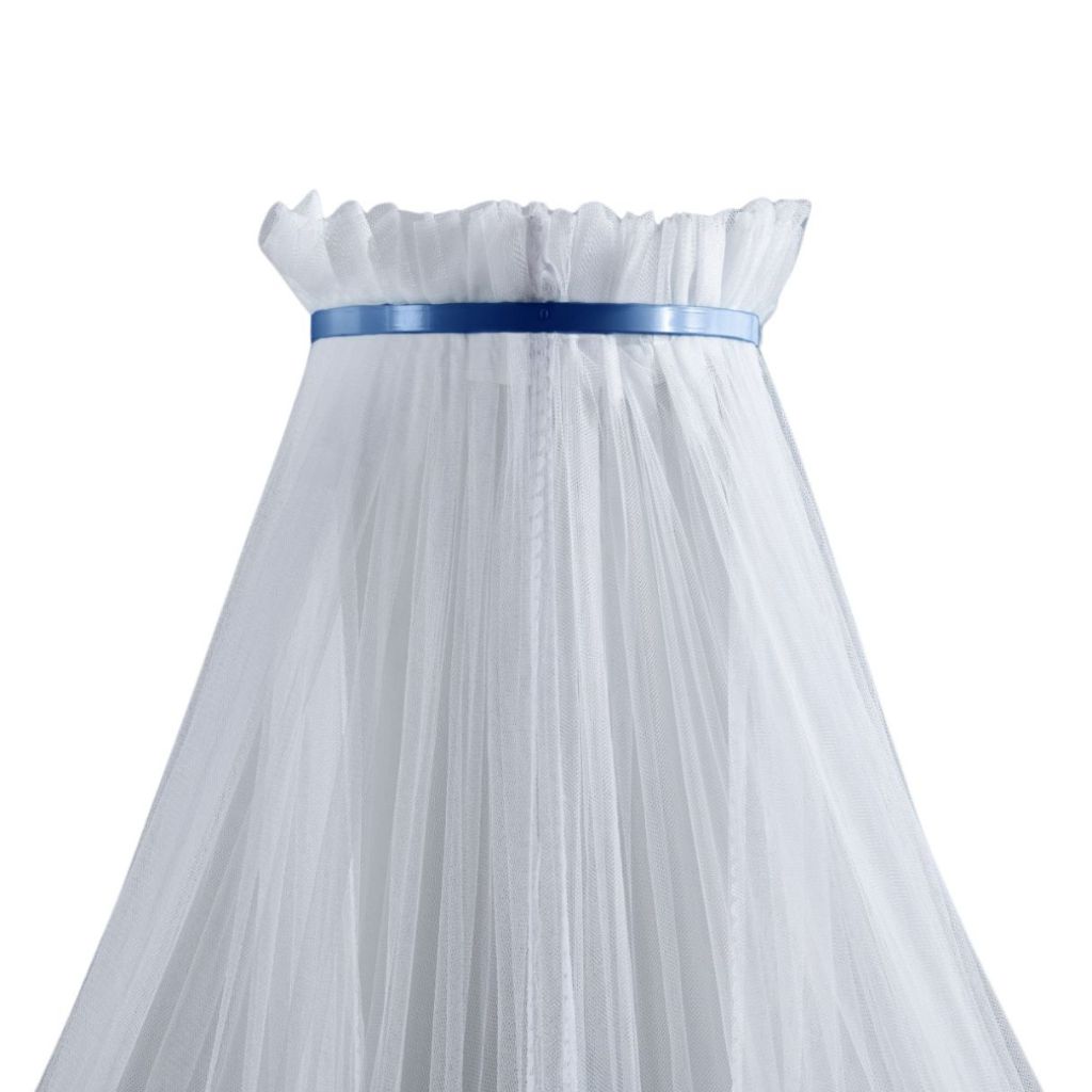 Dossel Docel Mosquiteiro Parede Quarto Bebe Criança Menino Filo Tule Berço Americano Simples Marinho