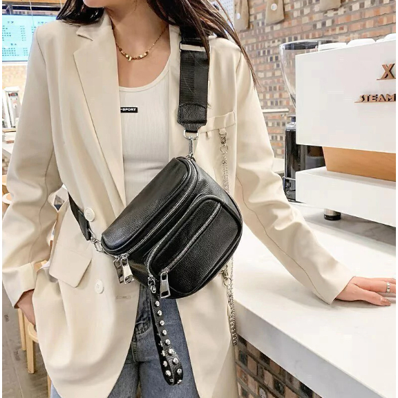 Bolsa Feminina Estilo Pochete Transversal Grande Espaçosa RC-6035