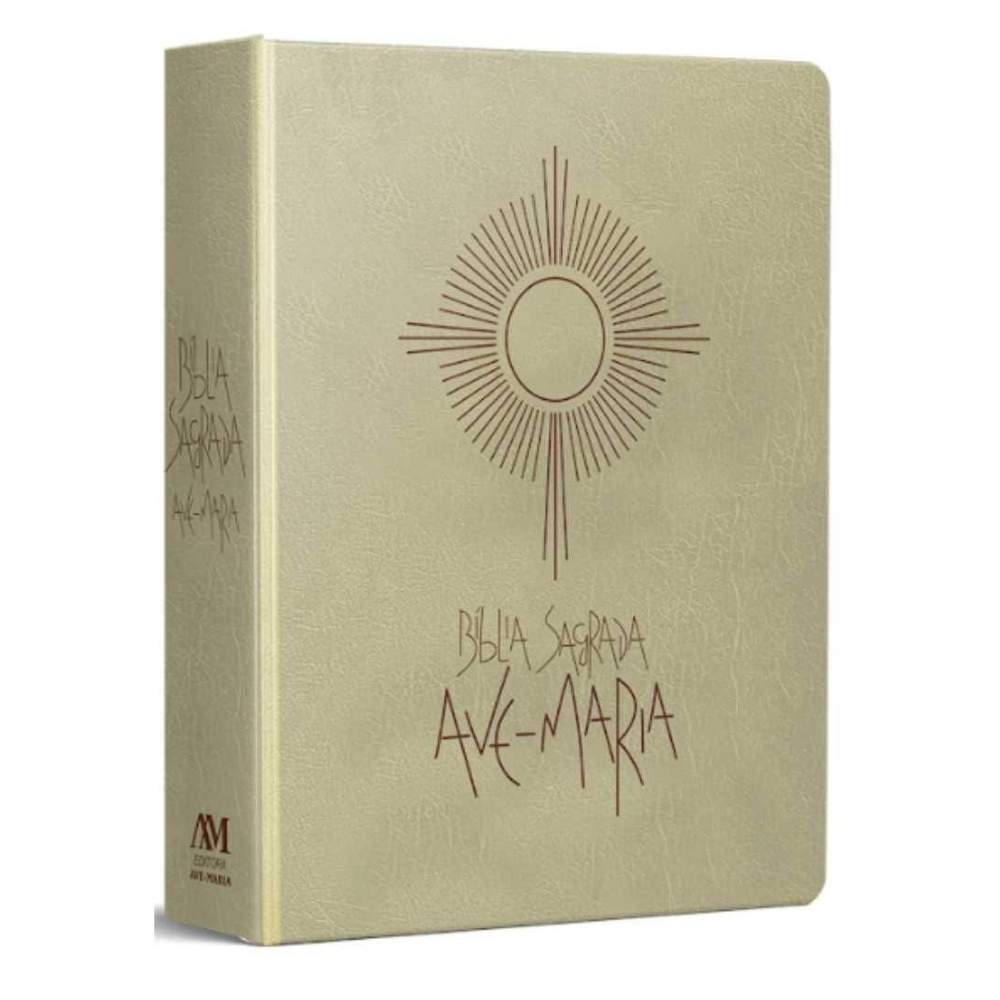 Bíblia Sagrada Capa Eucaristia -Ave Maria