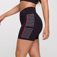 Short Poliamida Fitness Feminino Academia Treino Estampas Variadas Confortável Coleção Concept