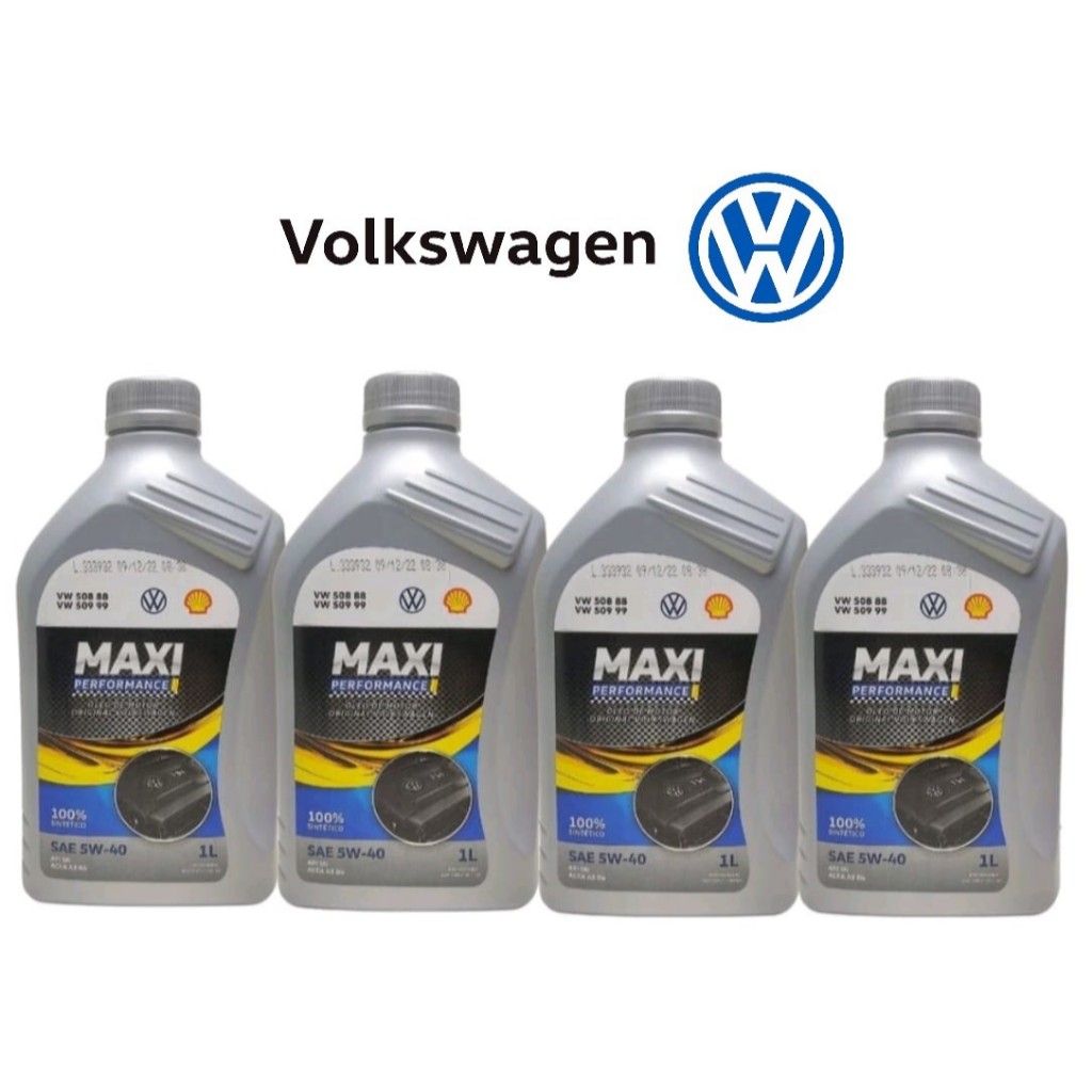 Kit 4 Litros de Óleo 5w40 VW FOX GOL GOLF JETTA KOMBI NIVUS POLO SAVEIRO T-CROSS UP! VIRTUS VOYAGE em Oferta na Shopee