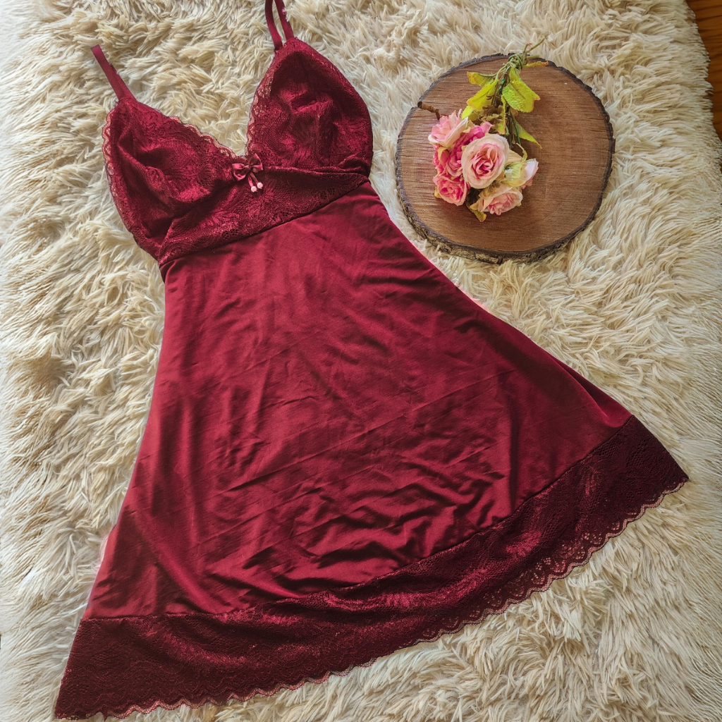 Camisola Sem Bojo Lingerie Roupa para Dormir Pijama Langerie de Luxo