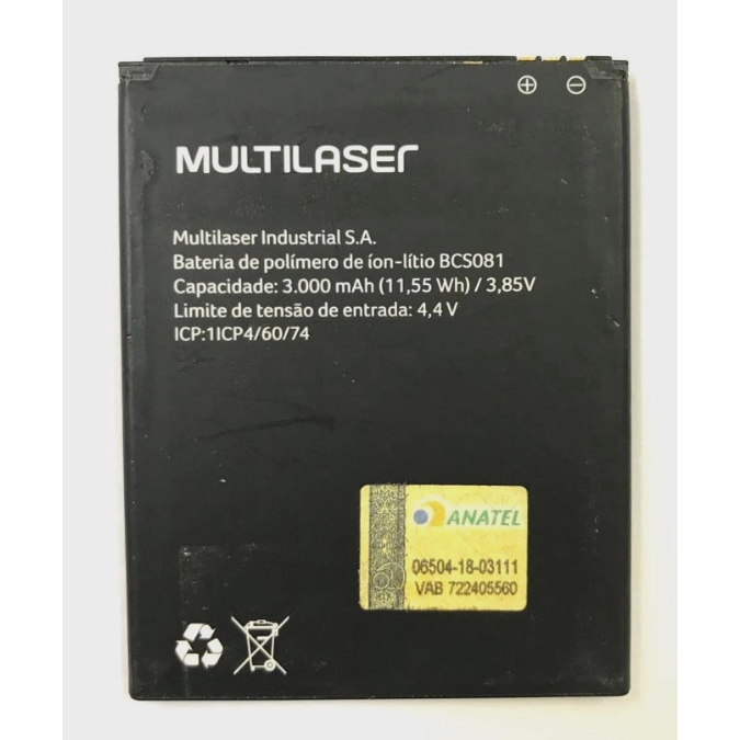 Bateria Mlb502 Original Multilaser Ms50 Pr059