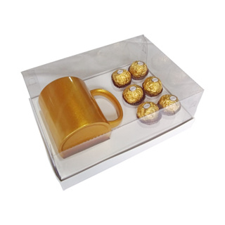 Caixa para Presente Doces e Caneca 22x15,5x9 Branco Corpo PET Embalagem Mãe Pai Namorados Madrinha em Oferta na Shopee