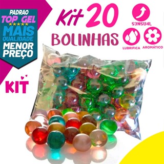 Kit sex shop Lubrificantes Íntimo sexual 20 Bolinhas produto erótico sexy shop casal gel M.E em Oferta na Shopee