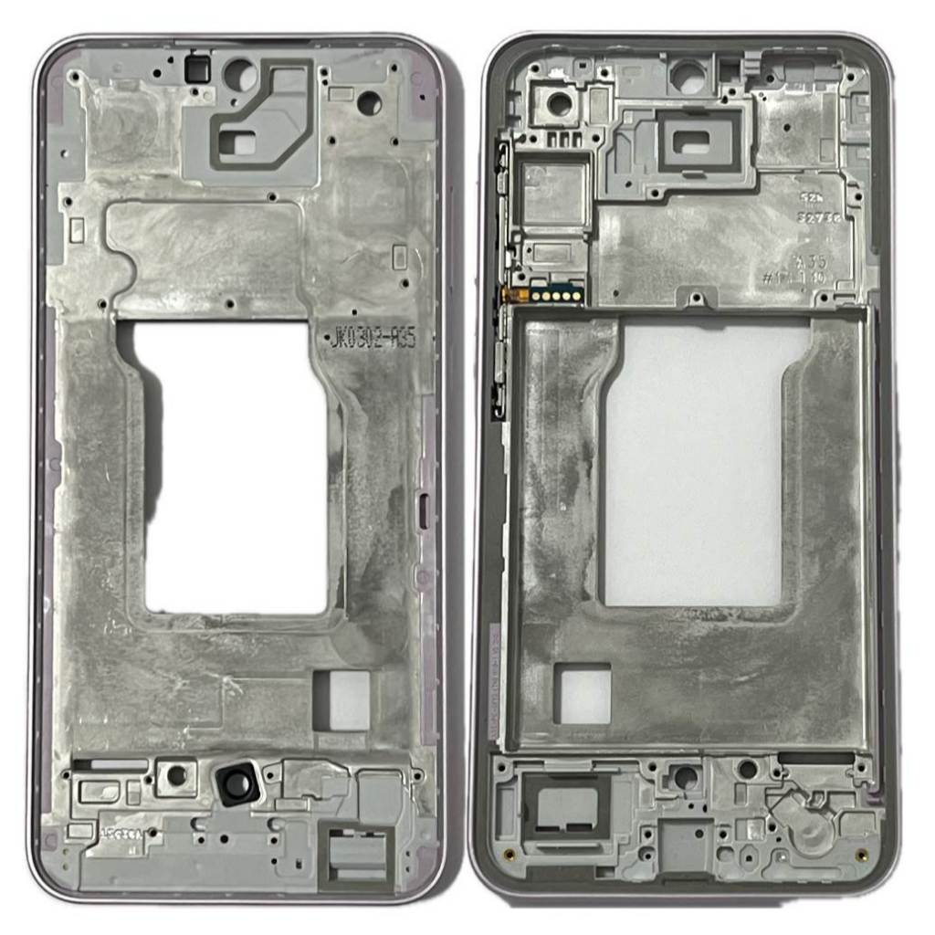Carcaça Do Aro Lateral Chassi C/botões Para Galaxy A35 A356