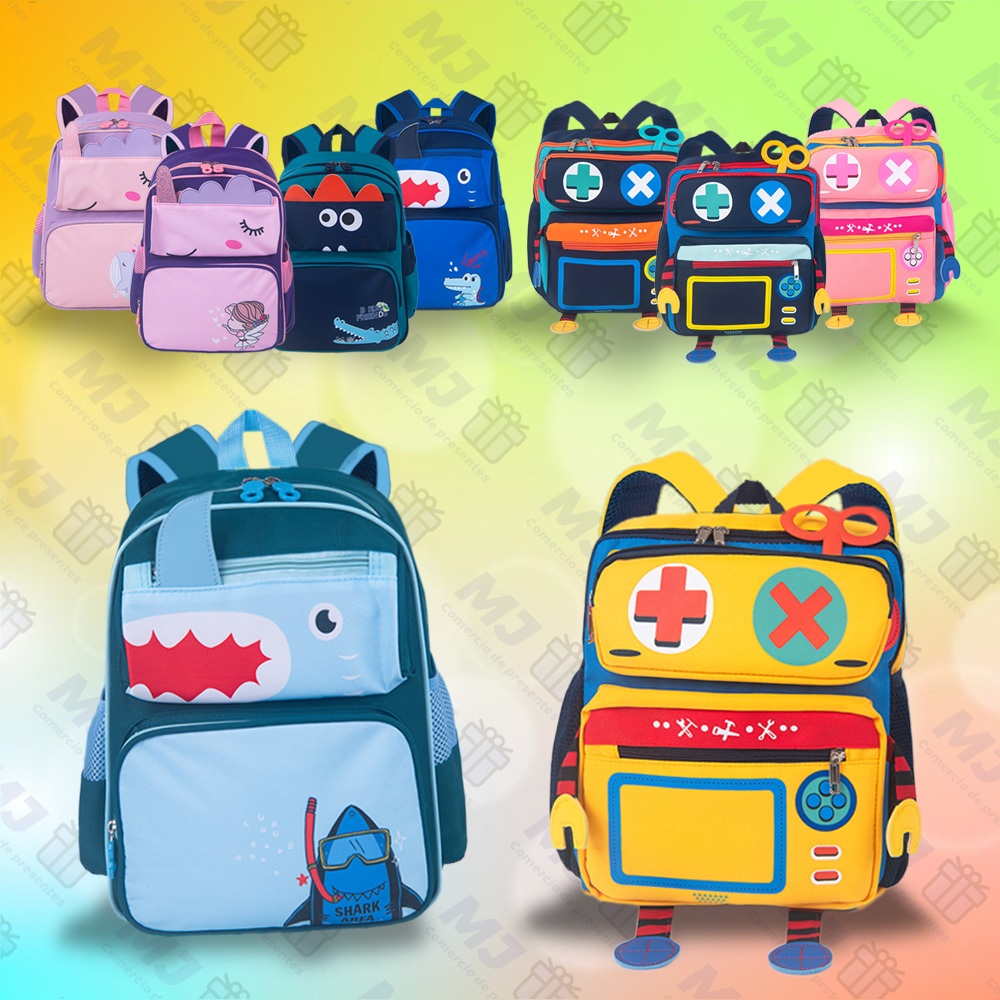 Mochila Escolar Infantil Menino Menina Bolsa Resistente  KMA5017-A
