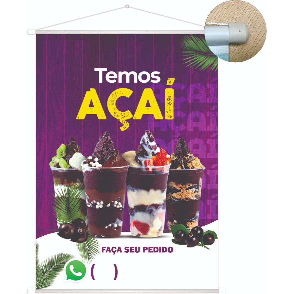 Banner Açai uso externo e interno - Mais vendido