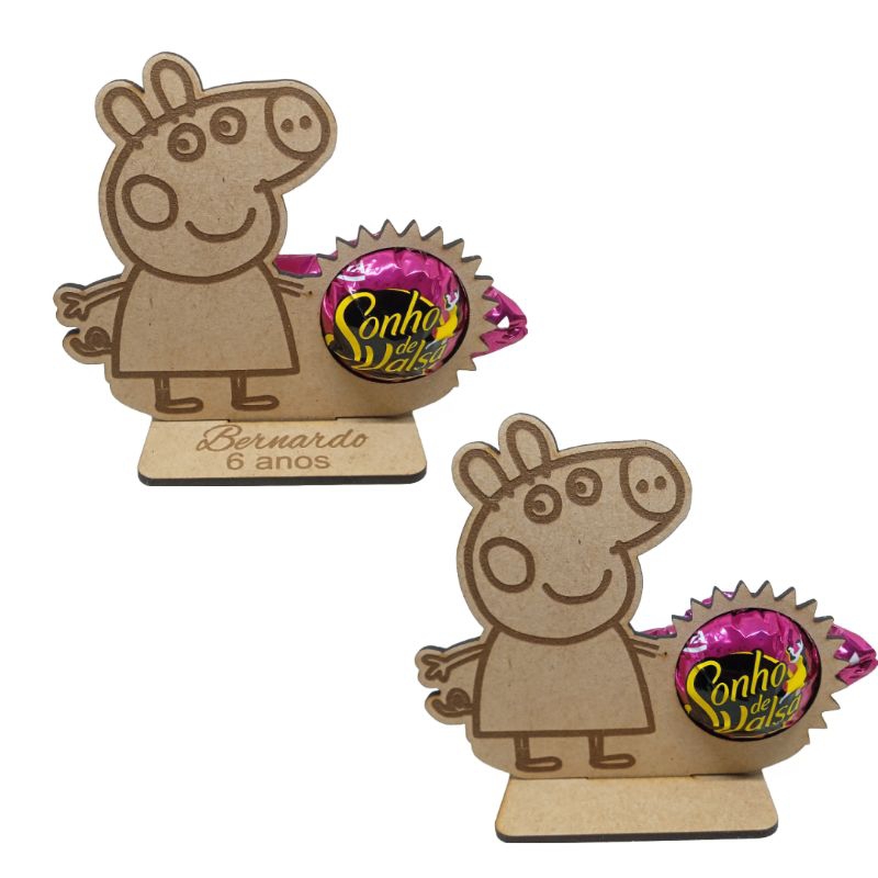 kit 10 Porta Bombom Peppa Pig Personalizado em Oferta na Shopee