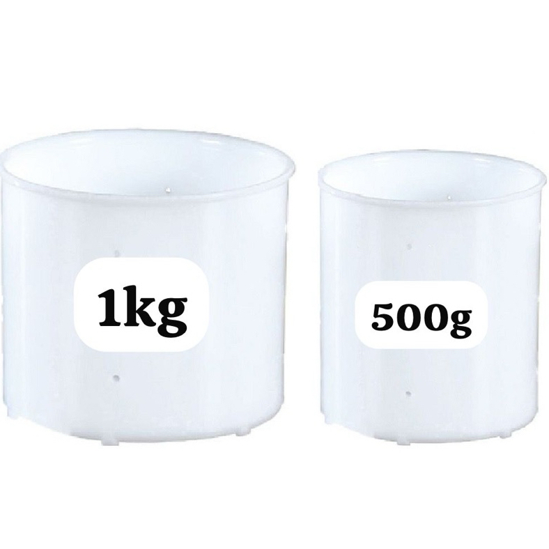 Kit 2 Formas Queijo Frescal Ricota Polietileno 500 E 1000 Gramas. em Oferta na Shopee