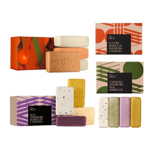 Sabonete Em Barra Natura Ekos Cremoso E/ou Esfoliante (Caixa com 4 x 100g) - Diversas Fragrâncias em Oferta na Shopee